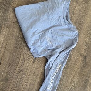 Vineyard Vines Sky Blue Pocket Tee